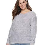 Kohls Evri Deep V-neck Open Back Sweater Photo 0