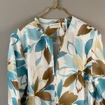 Alfred Dunner  Women's Floral Blazer - Blue and Brown Photo 2