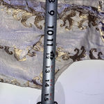 Tory Burch Maggie gold foil jacquard classic dress midi. Size 2 Photo 4