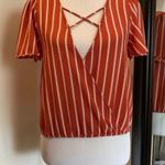 The Outfit Small Burnt Orange Blouse Photo 0