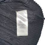 Lauren Ralph Lauren Crest Black Cable Knit Short Sleeve Sweater Top XL Photo 3