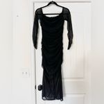 Endless Rose NWT Mesh Off the Shoulder Dress in Black Photo 3