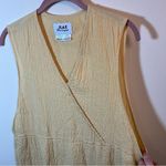 Flax  by Jeanne Engelhart Women’s Butter Yellow Linen Maxi Dress Medium Photo 2