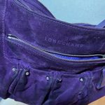 Longchamp suede leather hobo purple crossbody bag Photo 12
