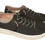 Hey Dude  Karina Jet Black with Snakeskin Heel Size 9 Photo 0