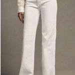 MOTHER The Kick It High Waist Straight Leg Jeans in Wash Fairest Of Them All White Size 26 Photo 0