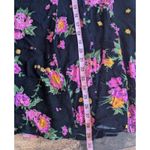 Free People Floral Dark Boho Mini Dress, Size 8 Photo 5