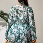 Women’s Tropical Romper Swim Cover Up Size M V Photo 4
