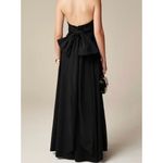 J.Crew  Collection Strapless Bow Back Maxi Dress Black Formal Evening US 14 NWT Photo 1