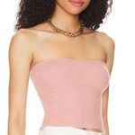 We Wore What NWT ReVolve  Ribbed Tube Top Pink Canvas Women’s Small NEW Photo 0