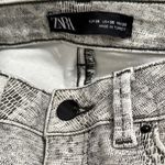 ZARA  Snake skin high rise skinny jeans size 8 Photo 10
