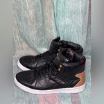 U.S. Polo Assn. Black High-Top Sneakers with Gold Details Photo 1
