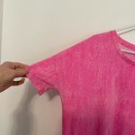 Xhilaration Sleepwear Neon Hot Pink Burnout Short Sleeve Dolman Sleeve PJ Shirt Photo 5