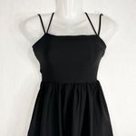 ASOS Design Size 0 Dress Mini Lace Up Back Solid Black Spaghetti Strap 501 Photo 12