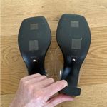 Raye  - Ria Slip On Mules Sandals in Clear & Black Photo 5