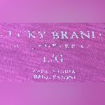 Lucky Brand  Size L Pink W/ Embroidered White Bird Photo 1