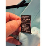 Cyrus Ribbed Light Aqua Teal 3/4 Sleeve Corset Lace Up Size M Womens Y2K Top Photo 6