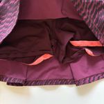 Lululemon  Athletic Skirt Women's Size 6 Burgundy Black Print Built In Shorts Photo 4