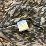 Chloe K Womens Large Sheer High low Gray Print Oversized Top Shirt Blouse Photo 6