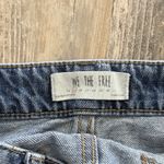 We The Free  by Free People Blue Zip-Front Distressed Denim Mini Skirt Size 25 Photo 3