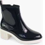 Kate Spade Puddle Rain Booties, Black/Parchment Size 6 New in Box Photo 5