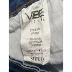 Vibe Style Vibe Distressed Skinny Jean Distressed Denim Knee Medium Dark Wash 15 Blue Size undefined Photo 1