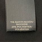 Ann Taylor black jersey surplice blouse with ruching & side zipper Small EUC Photo 8