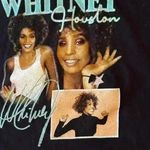 Whitney Houston Cropped Graphic Tee Album Covers Pop R&B Size XL in excellent co Photo 2