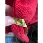 Susan Bristol Vintage  Embroidered Red Floral Knit Sweater Top Feminine Cottage Photo 5