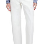 Madewell  Curvy Pieced Barrel Leg Jeans Women’s Size 28 Tile White NWT Casual Photo 0