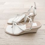 Dolce Vita Gemini Leather Strappy‎ Wedge Sandal Cream Size 11 Minimal Summer Photo 2