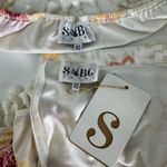 Sabo Skirt Halter Crop Top Shorts Set XS Tassel Trim Boho Floral Festival Outfit Photo 9