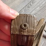 Vintage Tacchini Italian Leather Large Clutch Brown Photo 3