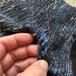 Madewell Shimmer Weave Tee Cocktail Dress Blue Black Size Medium Photo 9