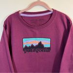 Patagonia Women's Solar Rays '73 Uprisal Crew Sweatshirt Burgundy Large Photo 1