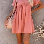 VICI OATLAND COTTON POCKETED BABYDOLL DRESS - ROSE Photo 5