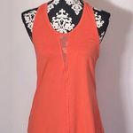 Zyia Orange mesh V fitted racerback gym workout tank top Photo 0