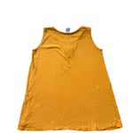 Vintage Cancun Tropical Vacation Tank Top Yellow loose Fit 100%Cotton Womens XL Gold Photo 3