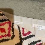 Loft Ann Taylor  Linen Embroidered Ikat Riveria Shorts Photo 3