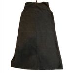 Eileen Fisher Black 100% Silk Sleeveless Shift Dress S Minimalist Quiet Luxury Photo 3