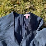 Lilly Pulitzer Lily Pulitzer Solid Navy Charlene Shift Dress 3/4 Sleeves Size S Photo 3