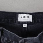 AGOLDE Parker Cut Off Denim Shorts Black Women Size 30 Button Fly Festival Photo 1