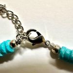 Blue dyed shell faux pearl choker necklace Photo 5