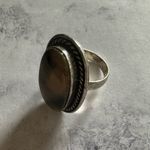 Tiger’s Eye Genuine Stone 925 Sterling Silver Ring Brown Photo 3