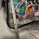 Clear Skincare Stuff Bag with Colorful Graphics Gray Photo 4