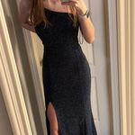 Lulus Sparkle Slit Dress Photo 0