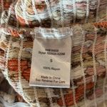 No Frills LA Womens Pullover Top Sz Small Floral V Neck Short Sleeve Orange Photo 4