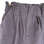 FRNCH  Paris Women's Navy Blue Pleated Cotton Shorts Size Large Photo 1