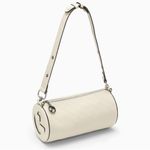 Gucci GG Blondie Logo Small Leather Circle Cylindrical Barrel Shoulder Bag Purse Photo 1
