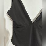 Princess Polly  Black Plunge V Neck Square Back Bodysuit Size 8 Photo 6